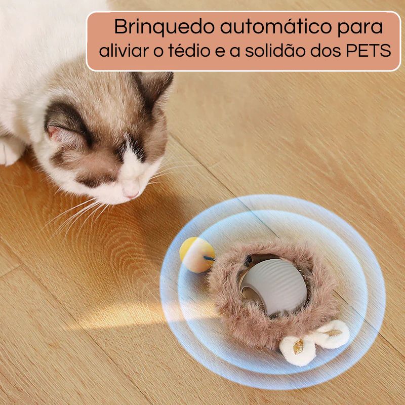 Brinquedos Interativos para Gatos, Bola Elétrica Automática- Bola Mágica Felina